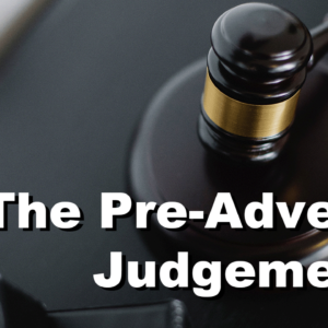 The Pre-Advent Judgement